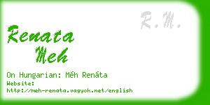 renata meh business card