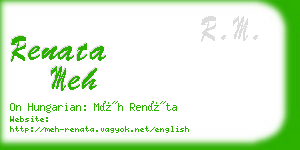 renata meh business card